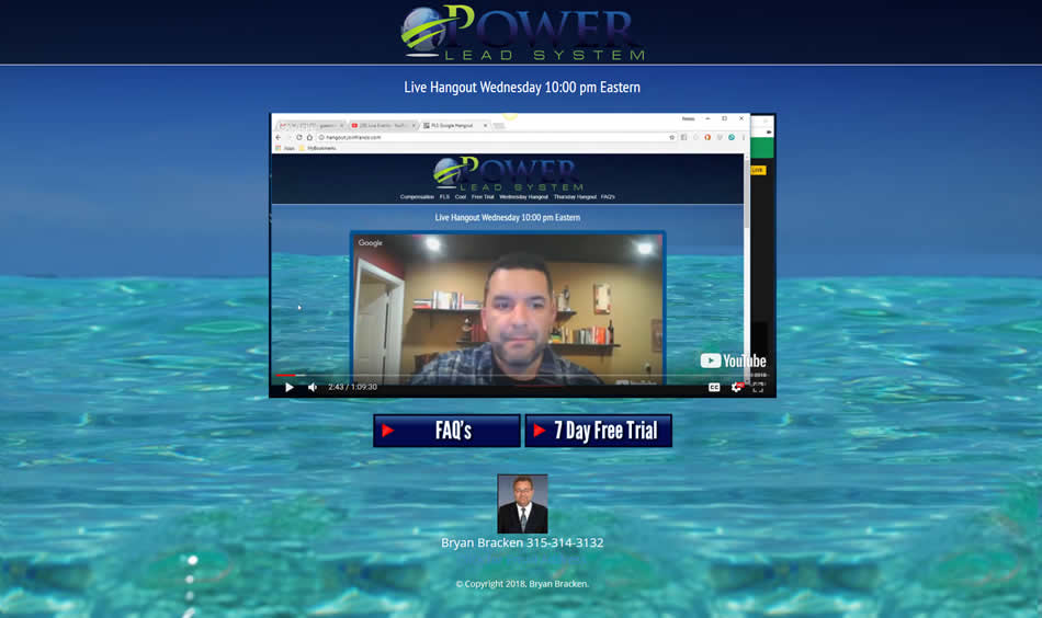 Hangout Share Codes for the Power Lead System Wednesday and Thursday Night Webinars